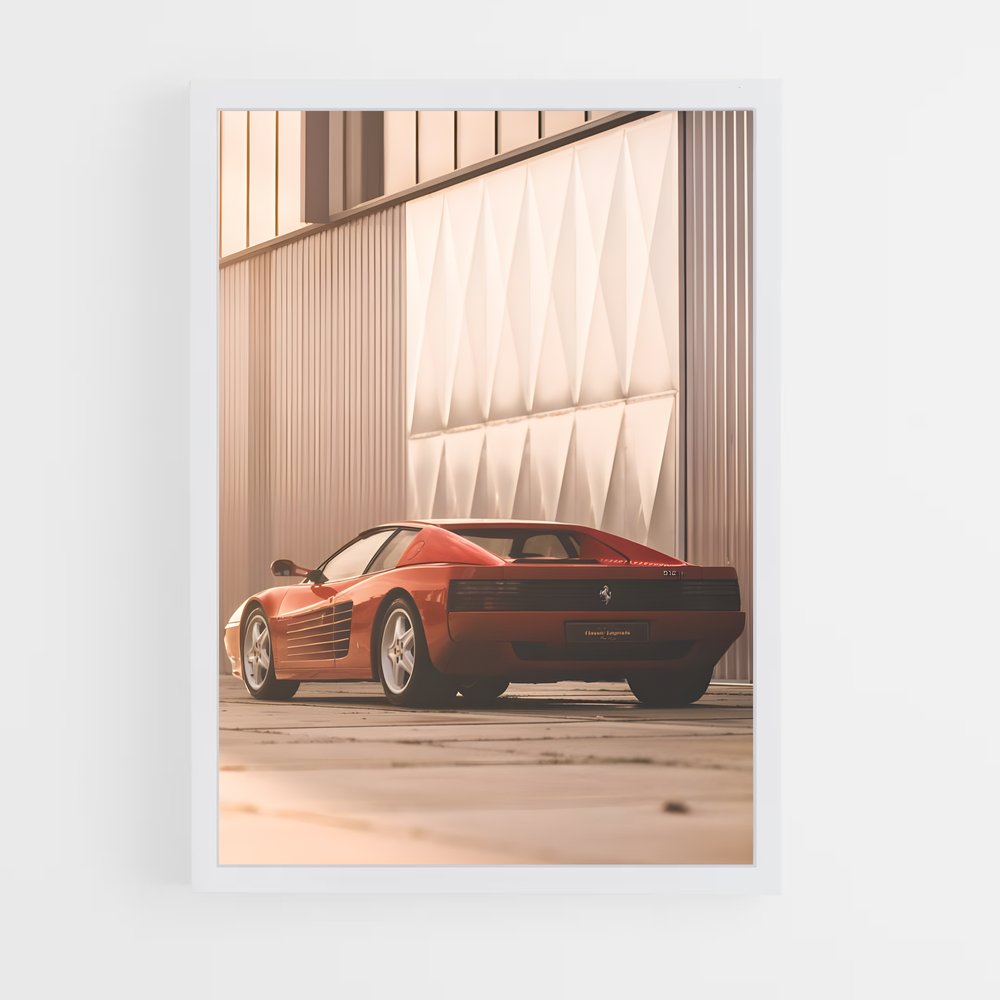 Poster Vitesse élégance épurées – affiche Ferrari (vue 3)